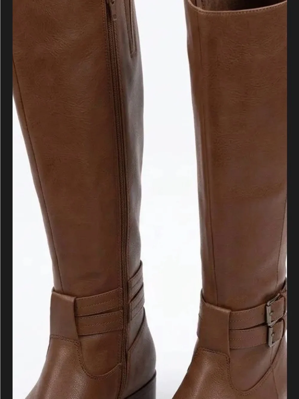 Naturalizer Brown Tall Leather Riding Boots